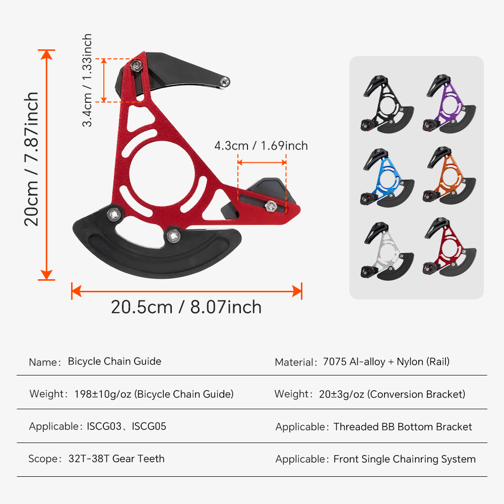 TOSEEK Zincir Kılavuzları MTB  - Chain Guide Iscg incelemesi ve fiyatı