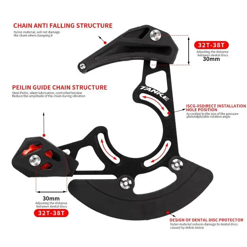 TANKE Bisiklet Zincir Kılavuzu - Chain Guide Iscg incelemesi ve fiyatı